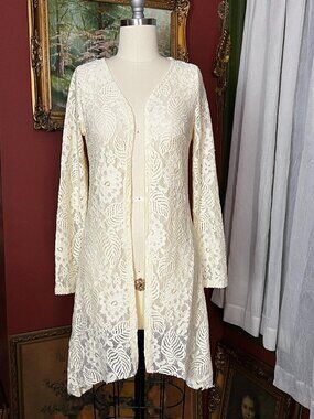 Ivory Lace Duster